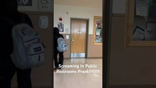 SCREAMING IN PUBLIC RESTROOMS PRANK [upl. by Akined]