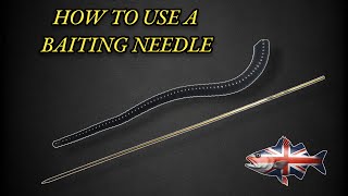 how to use a UK sea fishing baiting needle for lugworm and rag worm [upl. by Hacim]