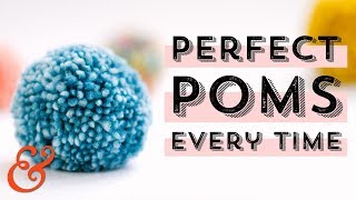 How to Make a PERFECT POM POM Every Time [upl. by Llenehs]