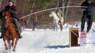 Thrilling Extreme Horse Ski Joring Races [upl. by Alonzo]