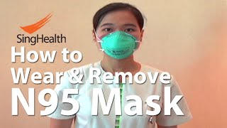 N95 3M mask How to Wear and Remove [upl. by Allina]