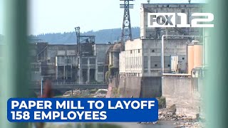 West Linn paper mill plans to layoff 158 employees by end of week [upl. by Einiar]