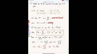 Correction exercice de thermodynamique système diphasé  isotherme de SF6 [upl. by Florian]