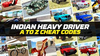 Indian Heavy Driver Secret Codes 📝  Toonstar Gaming [upl. by Assena]