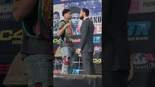 SHAKUR STEVENSON VS ARTEM HARUTYUNYAN FACE OFF AHEAD OF LIGHTWEIGHT CHAMPIONSHIP BOUT IN NEWARK NJ [upl. by Jemie569]