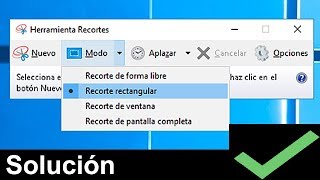 Solución Herramienta de recortes no aparecé [upl. by Enid]