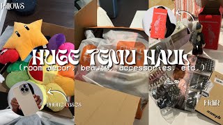 HUGE TEMU HAUL  beauty room decor accessories etc [upl. by Courtney]