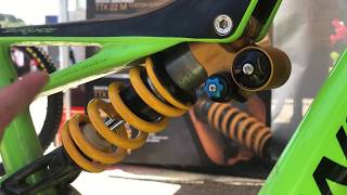 Ohlins TTX 22 M How to adjustset up  Sea Otter Classic 2018 [upl. by Zzaj396]