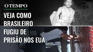 Danilo em fuga nos EUA Vídeo mostra como agiu brasileiro que fugiu de prisão nos Estados Unidos [upl. by How65]