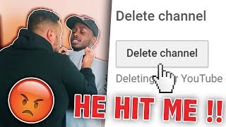 I deleted my best friends channel PRANK GONE WRONG [upl. by Halle]