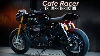 Triumph Thruxton Custom “Cafe Racer” by Unikat Motorworks [upl. by Leclair651]