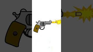 Shooting Revolver Animation🔥eztoanimate animation revolver [upl. by Ripley]