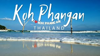 Koh Phangan Island Walk along Haad Rin beach Thailand [upl. by Lancelot]