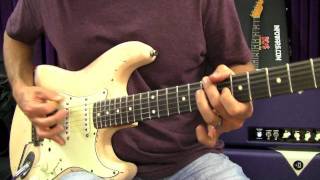 Hard Rock Guitar Lessons  Playing Rhythm Using The Pentatonic Scale [upl. by Nadroj]