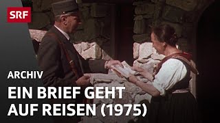 Ein Brief geht auf Reisen 1975  Post und Briefmarken  SRF Archiv [upl. by Aicelet]