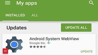 How I enabled and updated android system web view [upl. by Acyssej]