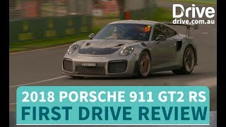 2018 Porsche 911 GT2 RS First Drive Review  Drivecomau [upl. by Ahsetal]