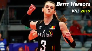 Britt Herbots  Brilliant Spiker From Belgia  Powerful spikes  Highlights  VNL 2019  HD [upl. by Choo]