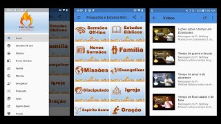 Aplicativo Pregações e Estudos Bíblicos [upl. by Megen]