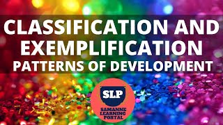 Classification and Exemplification Paragraph Patterns of Development [upl. by Lynn]