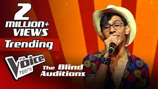 Siyum Sandeep  Ape Punchi Badapu අපේ පුංචි බැදපු  Blind Auditions  The Voice Teens Sri Lanka [upl. by Ajidahk]