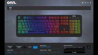 Onn Walmart Mechanical Gaming Keyboard Pretty colors [upl. by Aniles115]