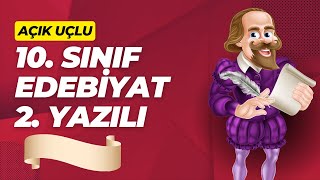 10 Sınıf Edebiyat 1 Dönem 2 Yazılı 2024 [upl. by Nere254]