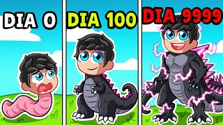 Pasé 100 Días EVOLUCIONANDO en Roblox [upl. by Ecinnaj]