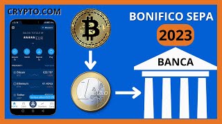 App Cryptocom  come trasferire i soldi alla banca tramite bonifico sepa nel 2023 [upl. by Warila]