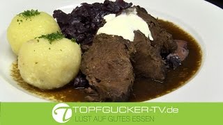 Original Sächsischer Sauerbraten traditionell zubereitetTopfguckerTV [upl. by Fidole]