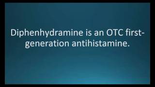 How to pronounce diphenhydramine Benadryl Memorizing Pharmacology Flashcard [upl. by Errick]