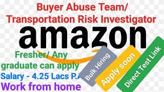 Transaction Risk Investigator Interview Questions and answers Amazon TRI interview Experience TRC [upl. by Lebatsirc981]