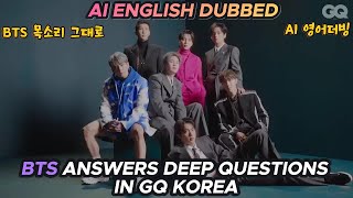 BTSs GQ Korea Interview Full English Dubbed Version [upl. by Idnahk5]