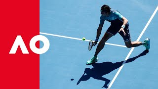 Raonic on serveandvolley form  Australian Open 2019 [upl. by Hras]