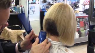 Super Short Womens Clipper bob haircut ✂ Short womens hairstyles ✂ Womens clippered haircut [upl. by Akayas]