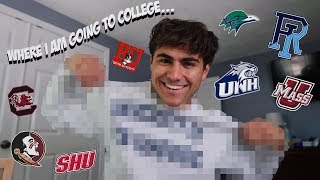 WHERE IM GOING TO COLLEGE college reveal [upl. by Aidile]