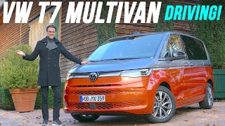 allnew VW Multivan T7 driving REVIEW 2022 Volkswagen Microbus PHEV [upl. by Avrenim]