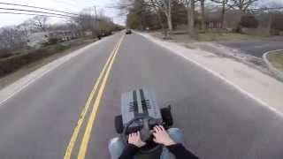 craftsman racing mower top speed run 40mph [upl. by Lehcir]