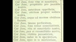 Litany of the Sacred Heart of Jesus in Latin [upl. by Anotyad]