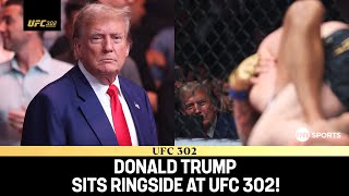 Donald Trump receives thunderous applause at UFC 302 🇺🇸 [upl. by Publius199]