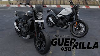 Royal Enfield Guerrilla 450  Black and White  4K [upl. by Lorrie]