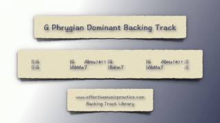 G Phrygian Dominant Backing Track [upl. by Iilek]