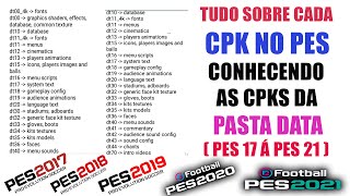 PES 2021  APRENDA TUDO SOBRE CADA CPK NO PES  CONHECENDO AS CPKS DA PASTA DATA  PES 17 Á PES 21 [upl. by Loferski]