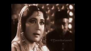 beraham aasman meri manzil bata hai kahanBahana1960Meena Kumari TalatRajinder KMadanMohana tri [upl. by Stratton]