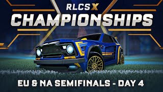 RLCS X Championships  EU amp NA Semifinals  Day 4 [upl. by Buyse341]