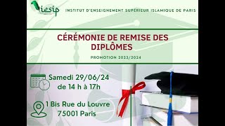 Cérémonie remise des diplômes iesip 2024 Extrait [upl. by Gnim]