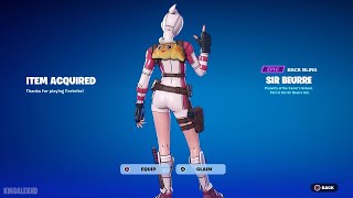 How To Get Sir Beurre Back Bling in Fortnite [upl. by Selene]