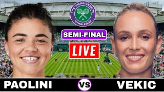 Paolini vs Vekic Live Streaming  Wimbledon 2024  Donna Vekic vs Jasmine Paolini Live [upl. by Brier635]