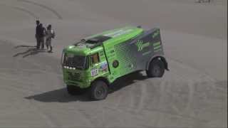 Kamiony na Rallye Dakar 2013 rychlosestrih hrubace Jaroslav Jindra [upl. by Darsie]