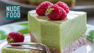 How to make Avocado Lime and Coconut ‘Cheese’ Cake  dairy gluten and refined sugar free [upl. by Ecirtra]